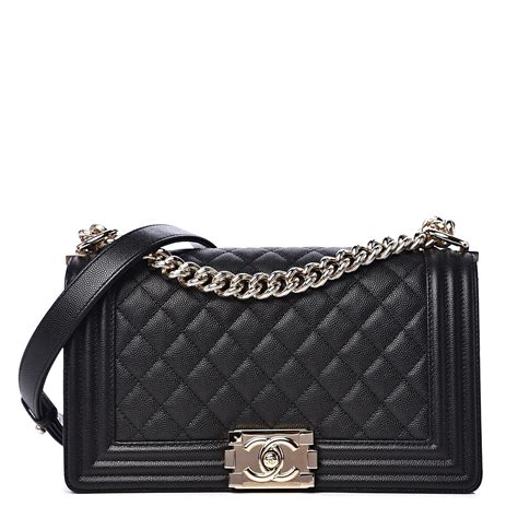 chanel new medium boy quilted flap bag|chanel small caviar flap bag.